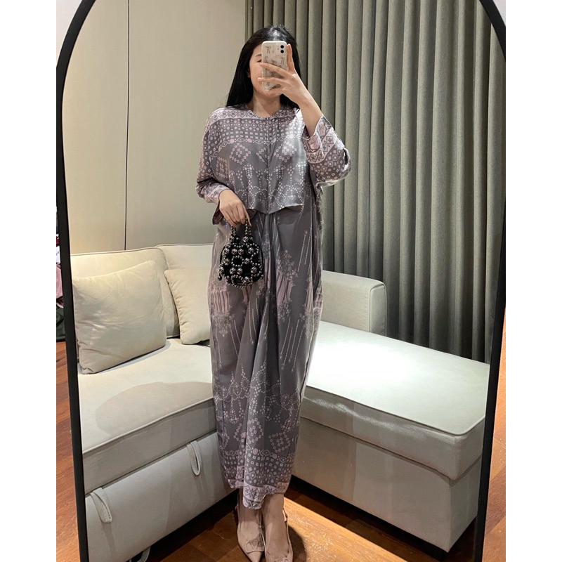 Eska Clothing - Sabrina Long Dress Tunik Terusan Muslim Hijab Kekinian Terbaru Mewah 2024 Lebaran Ka