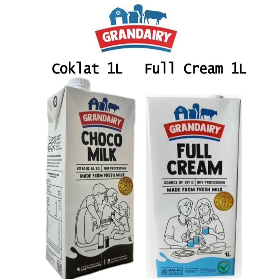 

Grandairy Susu UHT Full Cream Coklat Milk 1L 1 liter