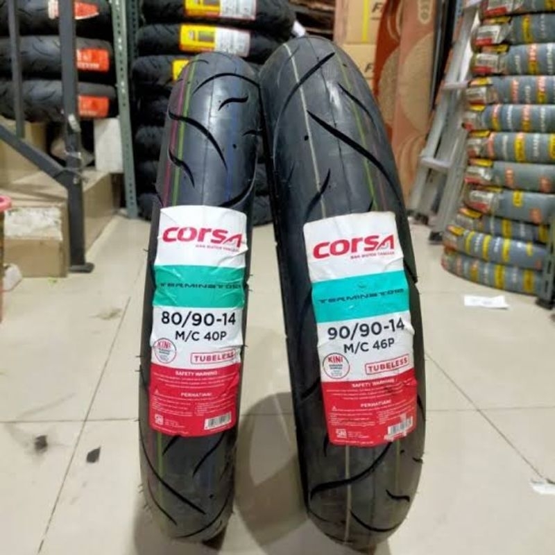 Ban Donat Corsa Terminator (matic ring14) 80/90 & 90/90 Tubeless