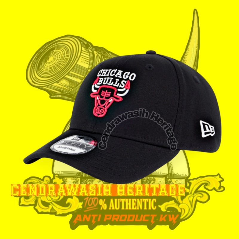 New Era 9Forty Cap Chicago Bulls  Black 100% Original