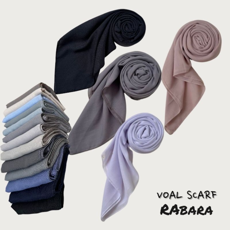 RAbara Voal Scarf - Bahan Voal Premium