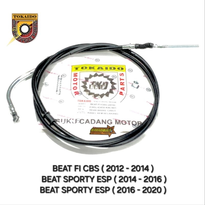 Kabel Rem Selang Rem Belakang Beat FI CBS 2014