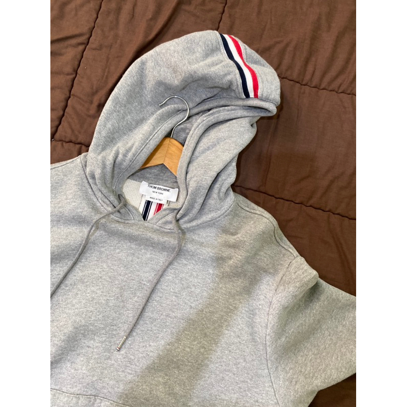 (asli100%) thom browne loopback hoodie made in italy
