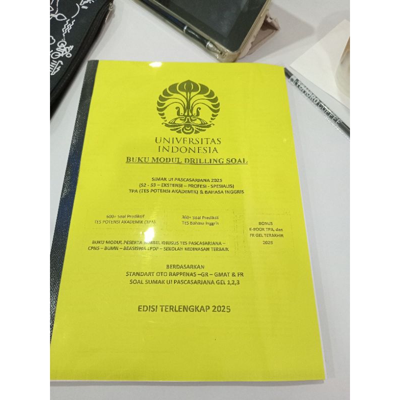 Buku Soal SIMAK UI Tes Masuk Pascasarjana Pasca Paska Sarjana S2 S3 ekstensi D3 ke S1 TPA PPDS Spesi