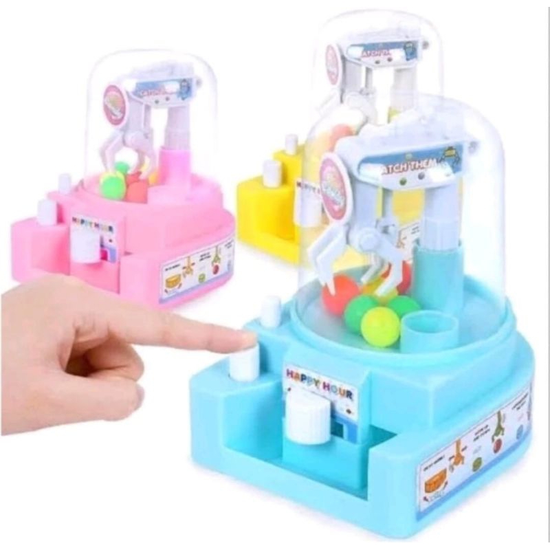 Mainan anak mesin capit mini murah claw machine ball mainan anak mesin capit bola murah harga satuan