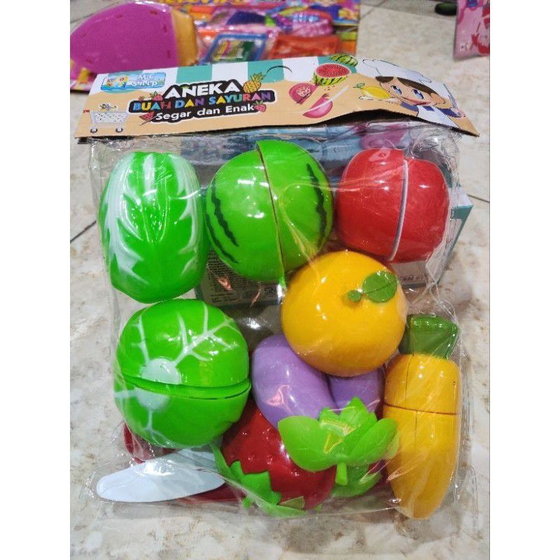 Mainan Buah Potong Atau Buah Magnet MF19