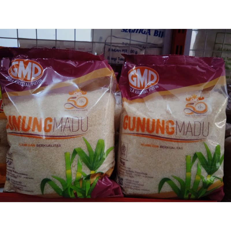 

Gula Krital Putih Gunung Madu / Gula Pasir GMP 1kg