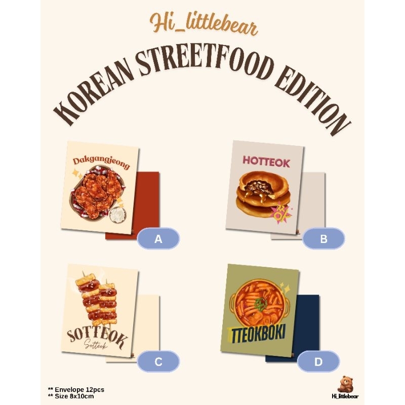 

Amplop lebaran angpao premium tebal 12pcs [Korean streetfoood edition]