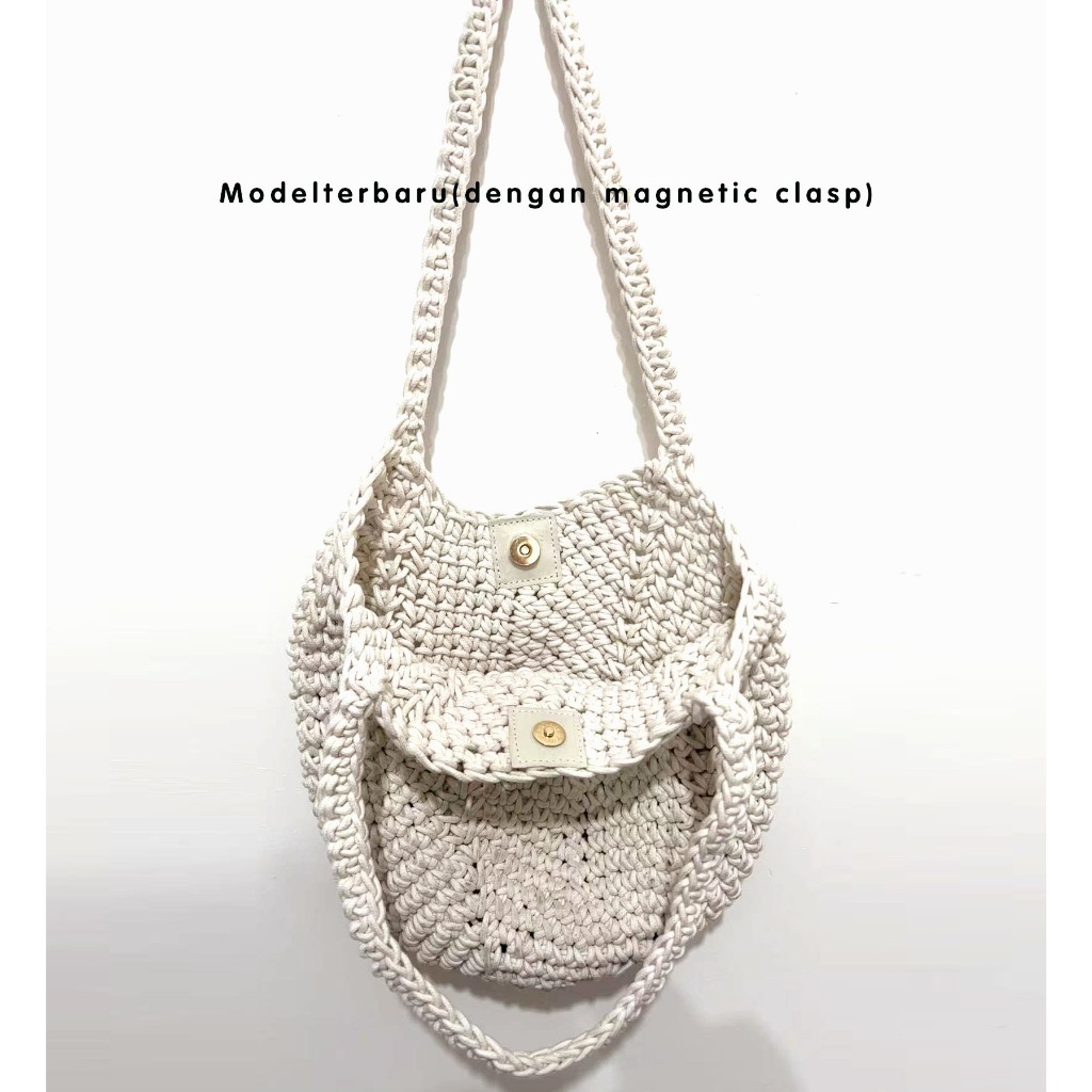 Hot Deals Tas Bahu Rajut / Knitted Korean Tote Bag / Sling Bag Jumbo / Totebag Korea Premium