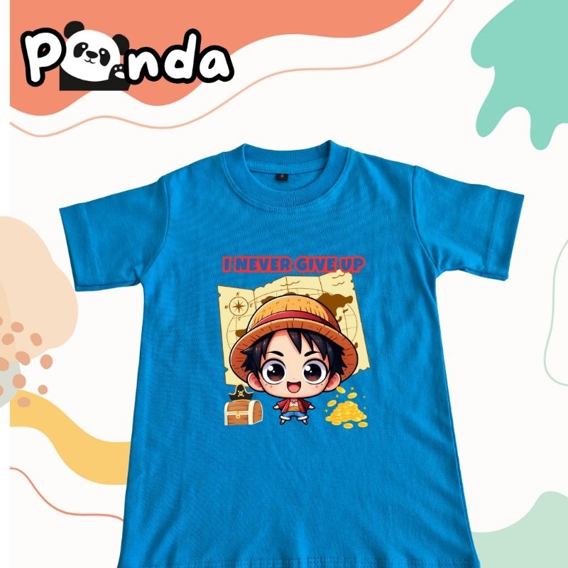 Kaos anak katun kaos anak karakter luffy kaos anak luffy one piece