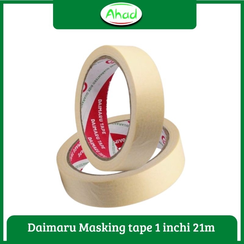 

DAIMARU MASKING TAPE 1 INCHI LAKBAN KERTAS 21 M