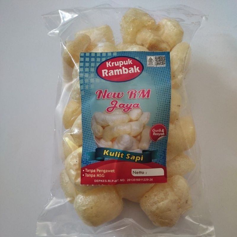 

Kerupuk Rambak Sapi Original Siap Makan Gurih dan Renyah 100 gram