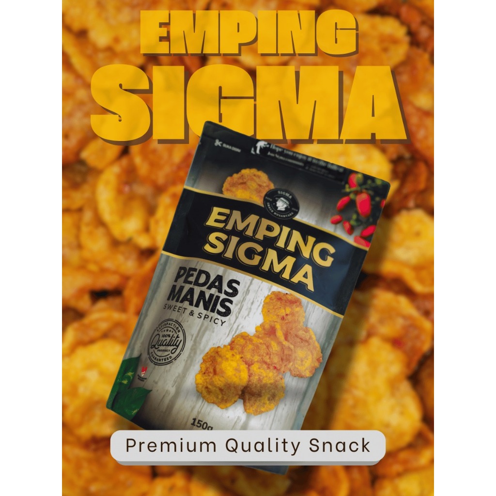 

EMPING SIGMA - Emping Melinjo Pedas Manis 330 gram - Premium Quality