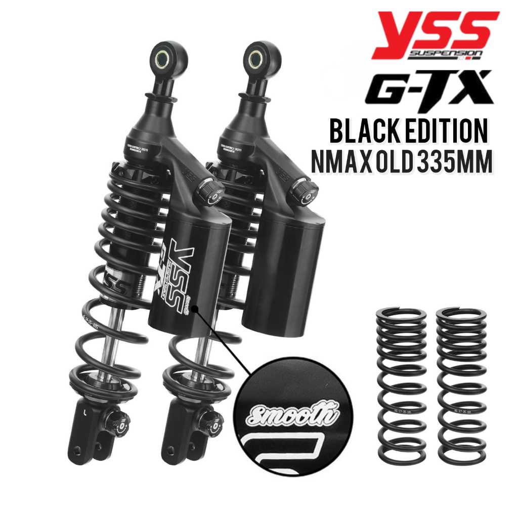 SHOCK YSS NMAX Old 335mm YSS G-TX Smooth Black Edition Nmax Lama Original