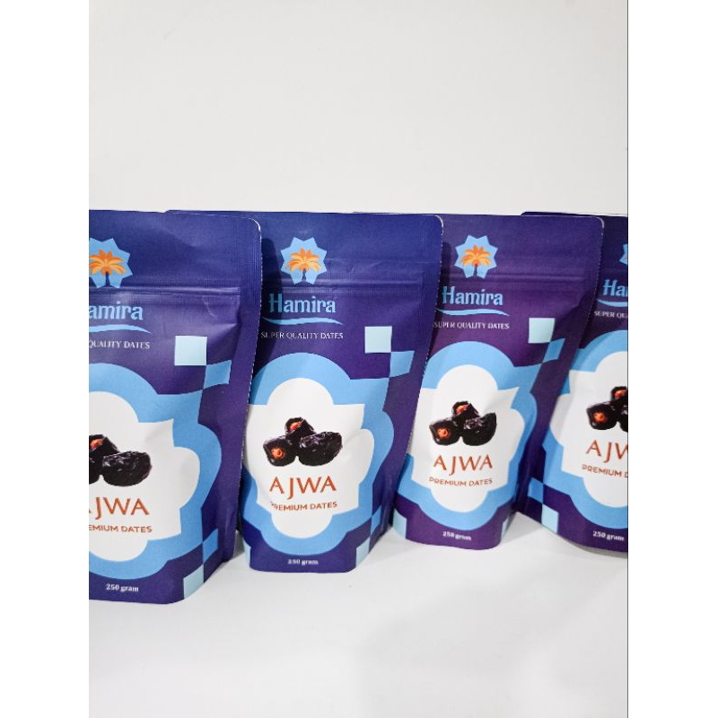 

Kurma ajwa 250gr | kurma ajwa pouch 100% premium | kurma nabi