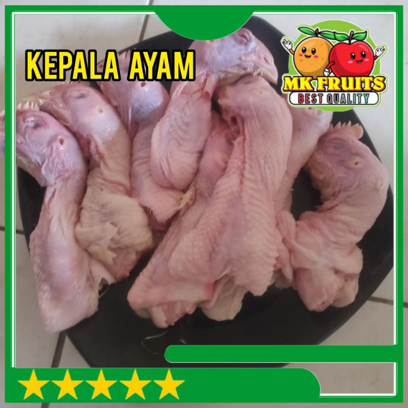 

KEPALA AYAM RAS / BROILER FRESH [per 250 gram] MK Fruits