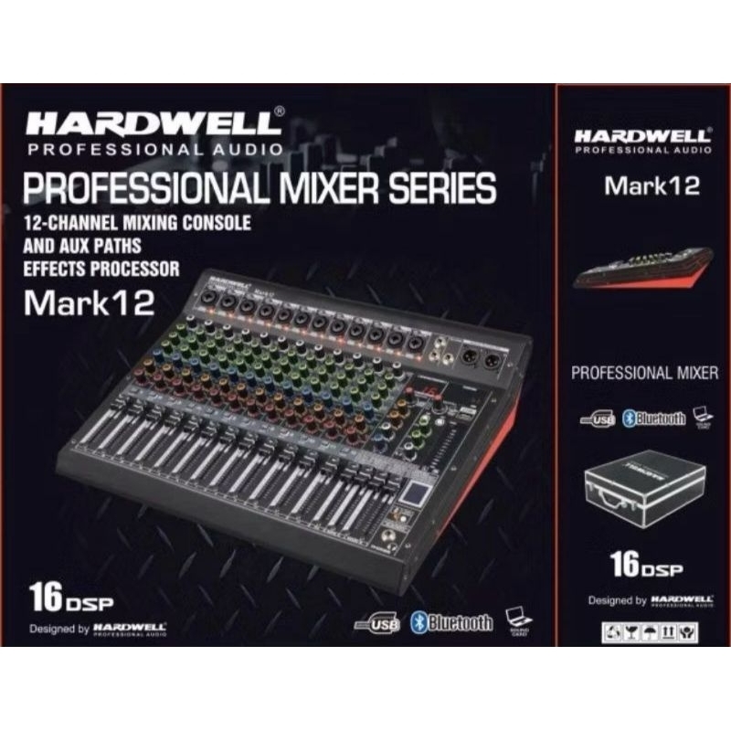 Mixer 12ch Bluetooth Hardwell MARK-12 ORIGINAL