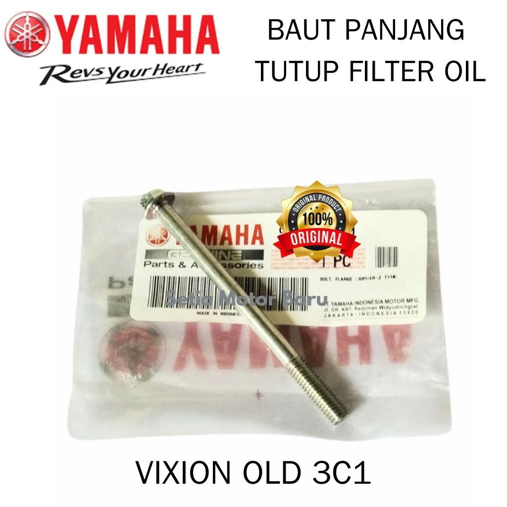 Baut Panjang Tutup Filter Oli Vixion Old Lama 3C1 Ori Asli Yamaha