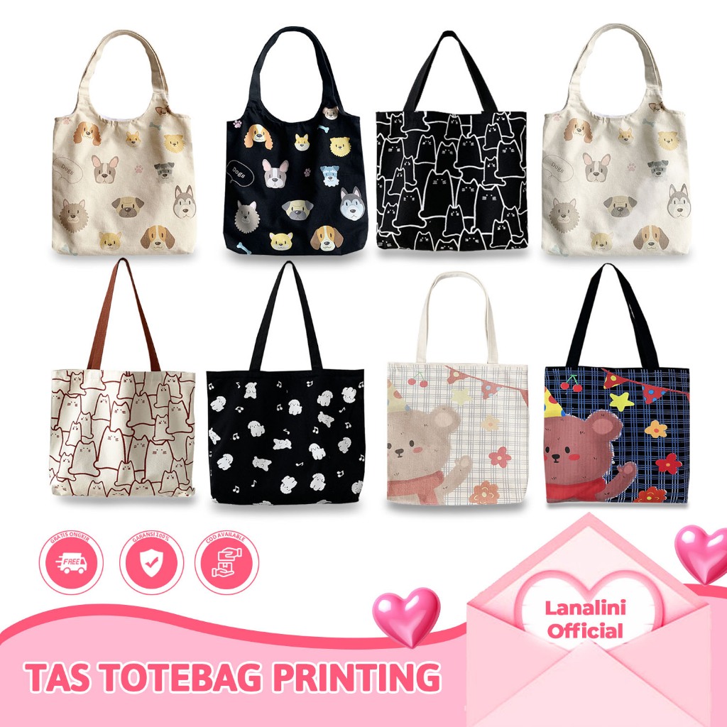 Tote Bag Tas Kuliah Selempang Ukuran Besar Multifungsi Fashion Kanvas Corduroy Puffy Snoopy Cute Lap