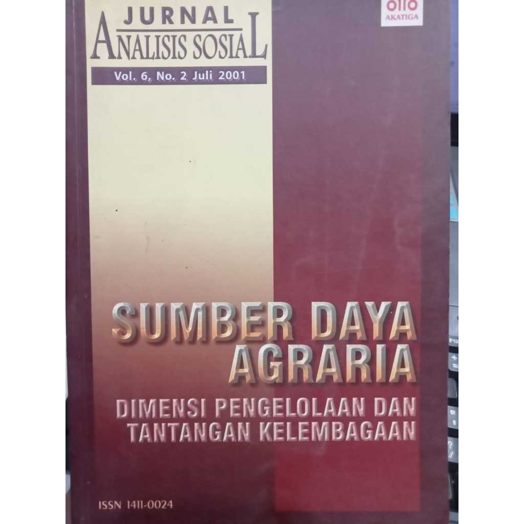 BUKU SUMBER DAYA AGRARIA TERBARU