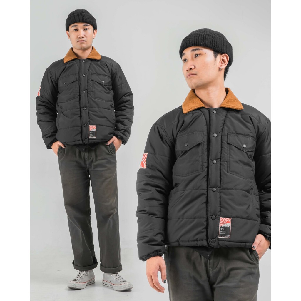 FUJI1995 COLUMBIA PUFFER BLACK JACKET