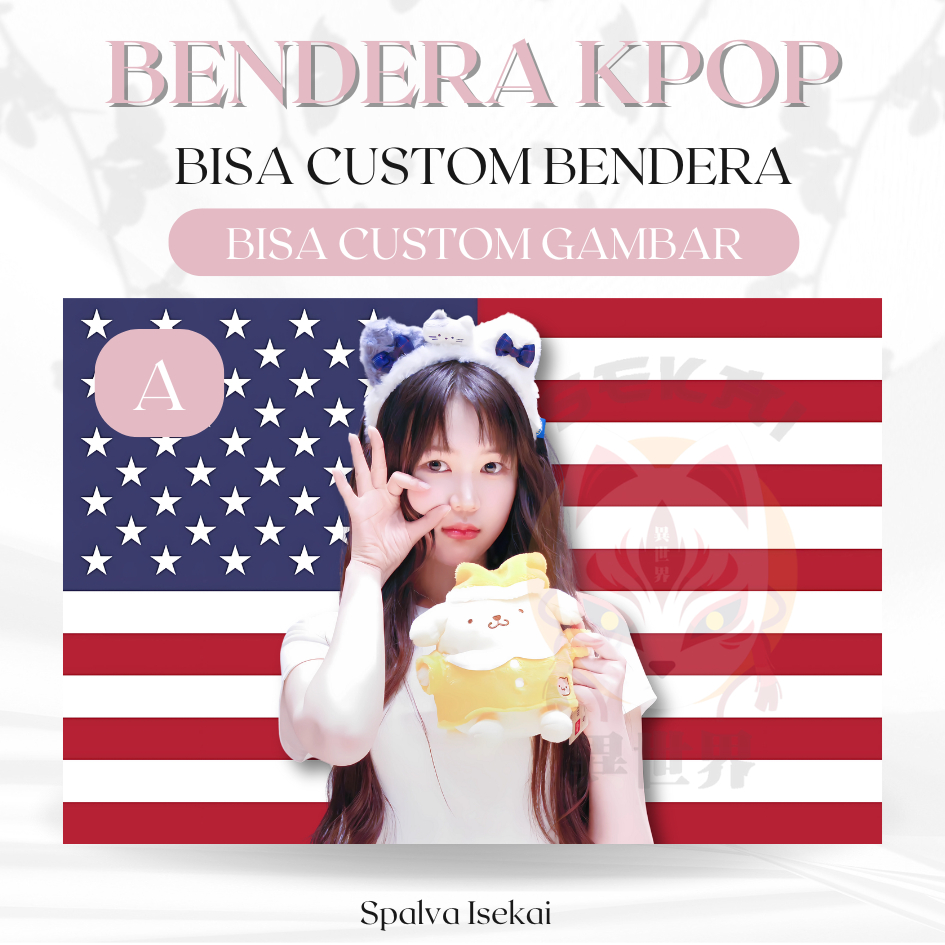 Bendera KPOP YE-ON YEON H2H HEARTS2HEARTS / KPOP Flag / BENDERA AMERIKA KPOP / KPOP Tapestry / Tapes