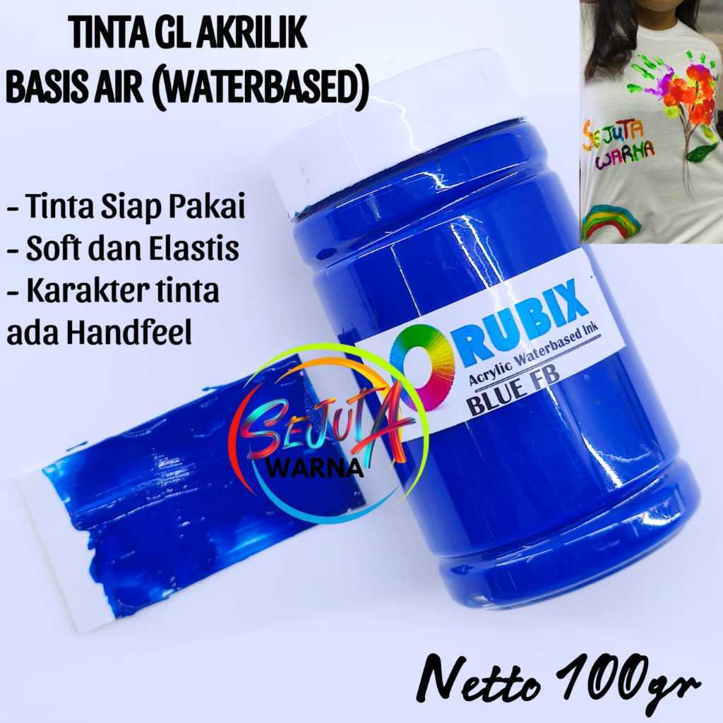 

TINTA RUBBER GL PASTA BASIS AIR CAT AKRILIK BLUE BIRU FB 100GR