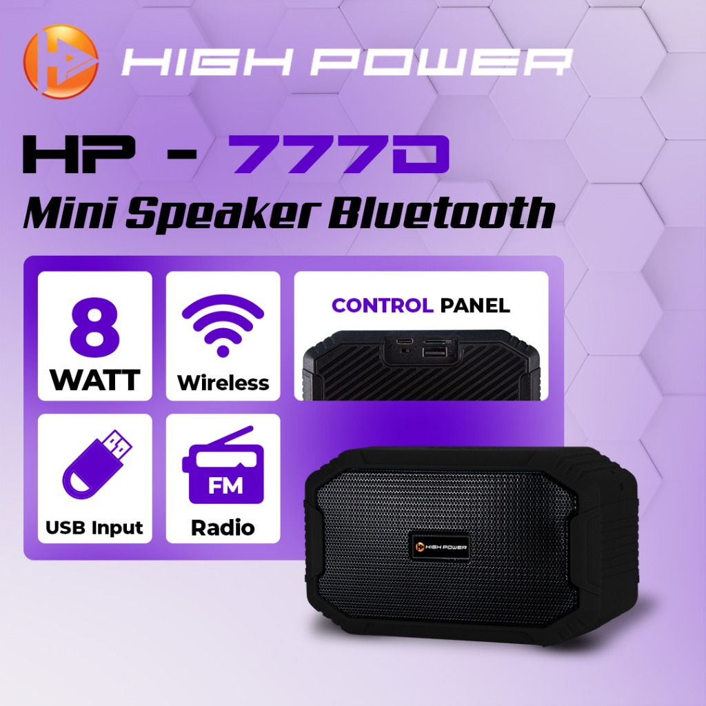 HIGH POWER Speaker Bluetooth Mini Portable Musik Box Audio 777D
