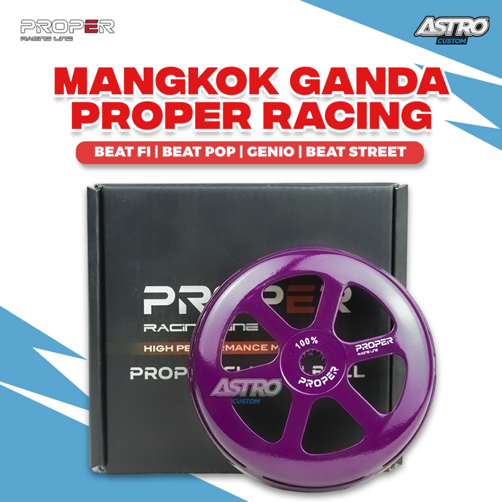 Mangkok Kampas Ganda Proper Beat Fi Scoopy Fi ESP Vario 110 Deluxe Genio Mangkok Kartel Racing Line