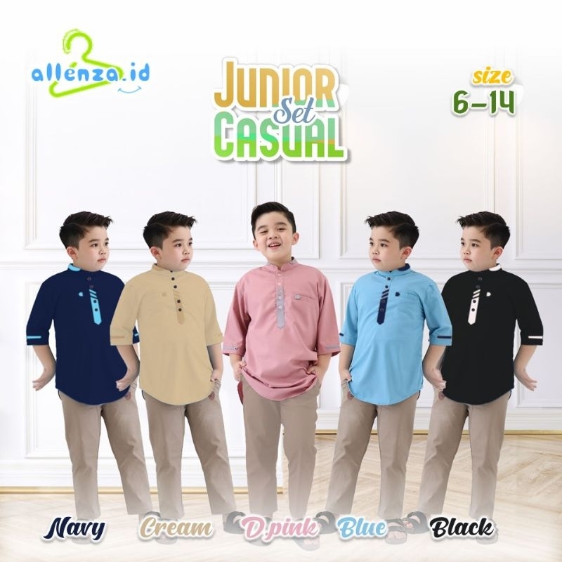 SETELAN KURTA ANAK ALLENZA SIZE 4-14