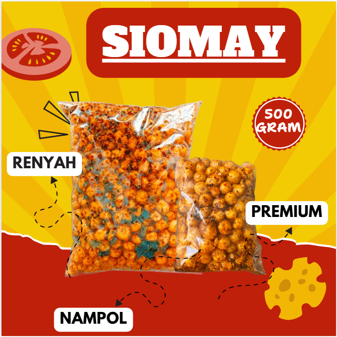 

siomay mini kering pedas daun jeruk 500 gram asli bandung