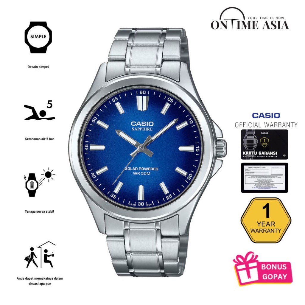 Casio General MTS-RS100D-2AVDF / MTS-RS100D-2AV Original & Garansi