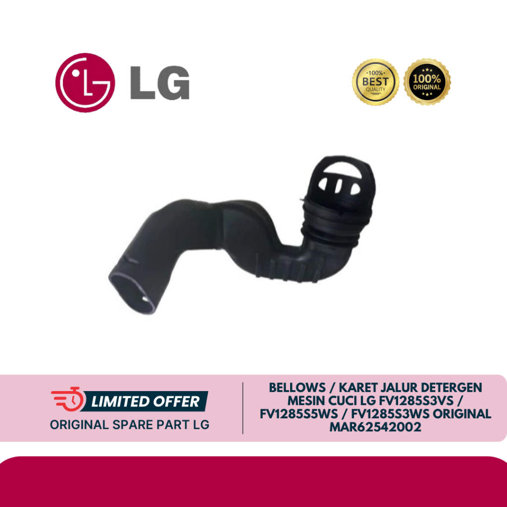 BELLOWS / KARET JALUR DETERGEN MESIN CUCI LG FV1285S3VS / FV1285S5WS / FV1285S3WS ORIGINAL MAR625420
