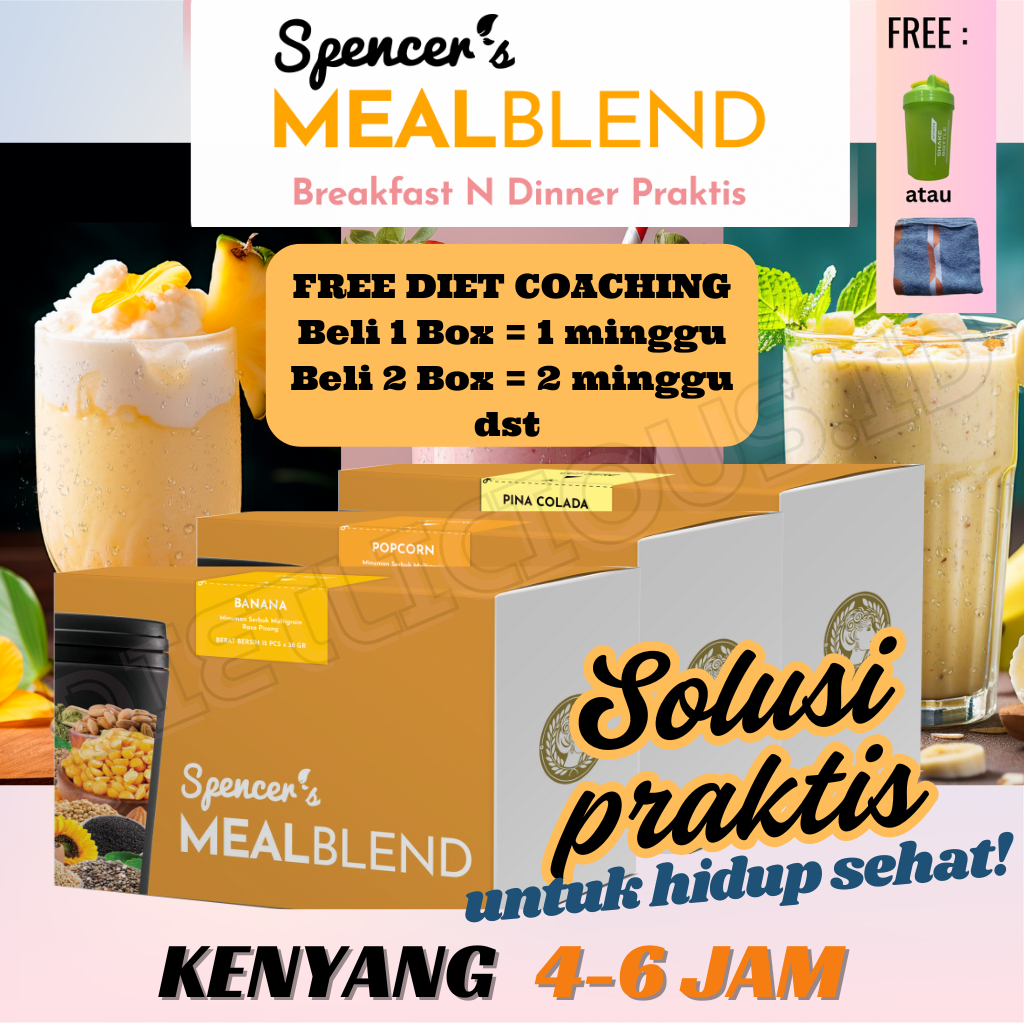 

Spencer's Meal Blend Multigrain - Meal Replacement Solusi Diet Sehat dan Praktis (FREE BONUS MENARIK)