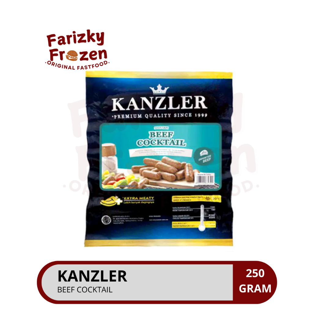 

Termurah Kanzler Sosis Sapi Cocktail 250gr / Beef Cocktail / Beef Sausage