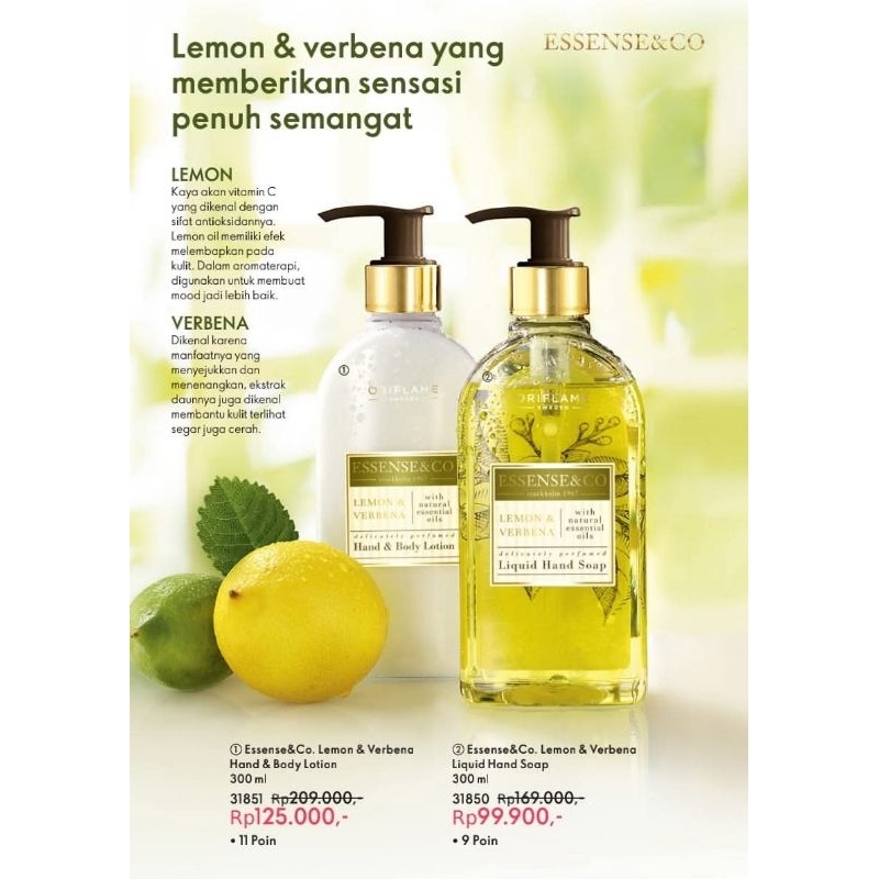 ESSENCE&CO BY ORIFLAME  hand body wash & hand body lotion