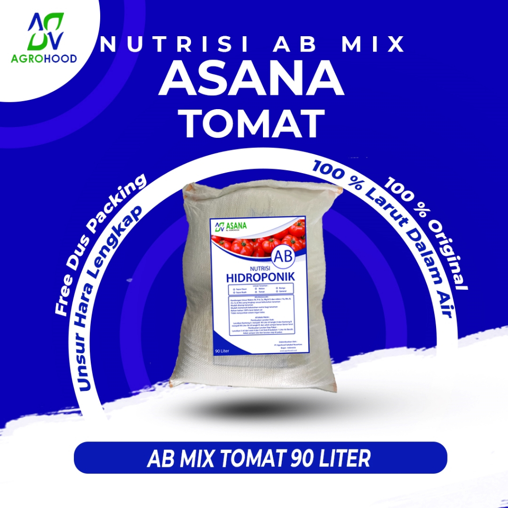 ASANA AB Mix Hidroponik Tomat Pekatan 90 Liter