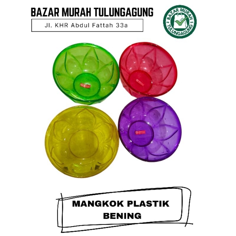 Mangkok Plastik Bening