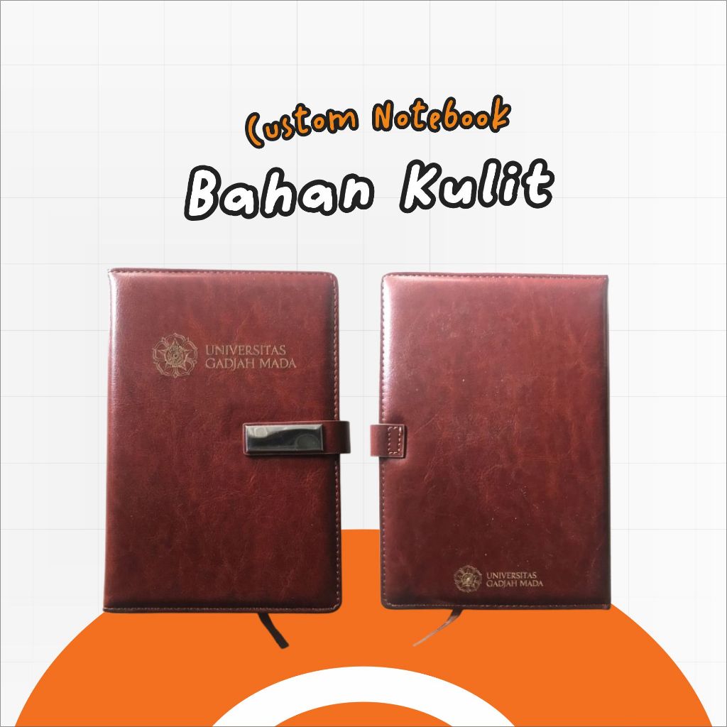 Custom Notebook Kulit Sintetis Finishing Grafir