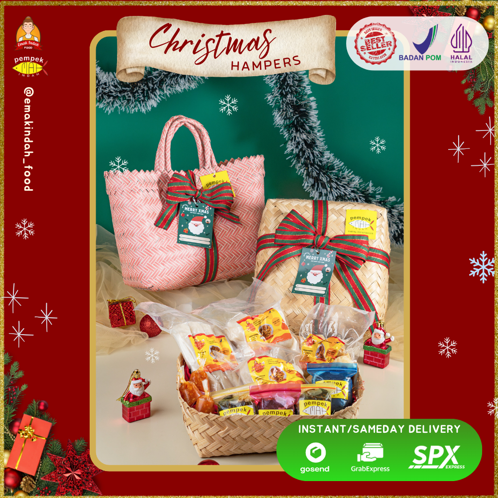 

HAMPER CHRISTMAS - PARSEL CHRISTMAS - KADO CHRISTMAS - HADIAH CHRISTMAS PEMPEK PAKET HAPPY Rudolph 4 PAX