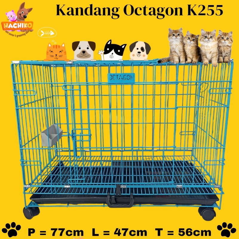 Kandang Octagon K255/Kandang Kucing Anjing