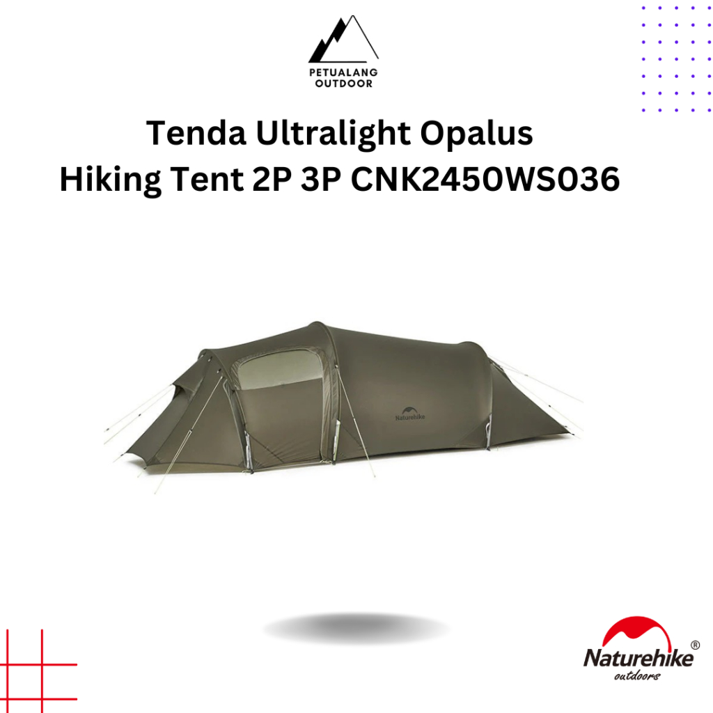 Naturehike Tenda Ultralight Opalus CNK2450WS036 Hiking Tent 2P 3P