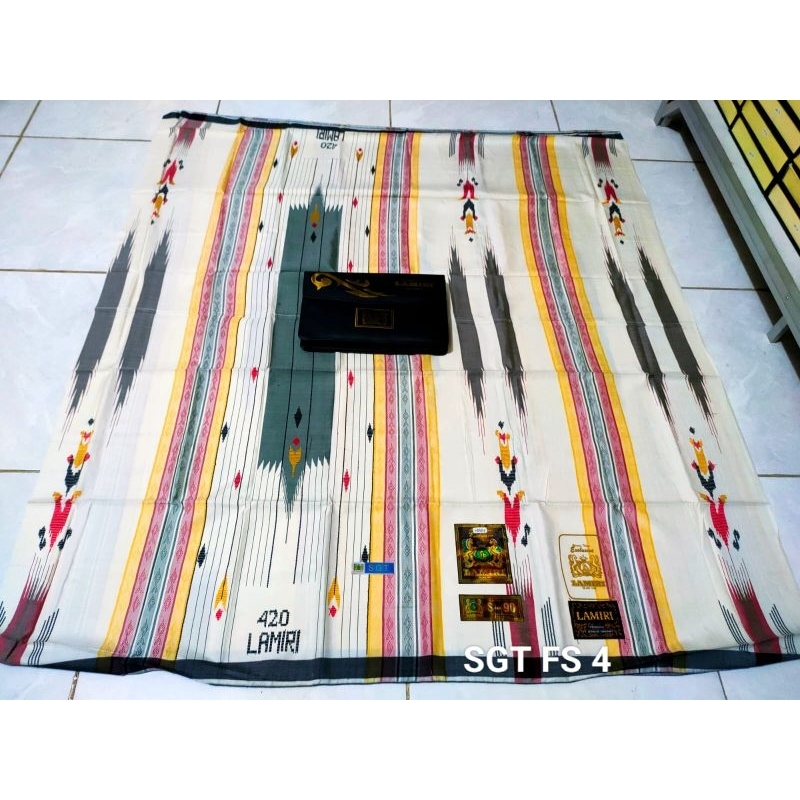 SARUNG LAMIRI TIPE SGT BENANG DOBLE 420 SUPER FULL SUTRA SPUNSLIK FULL SONGKET SULAM TANGAN BISA COD