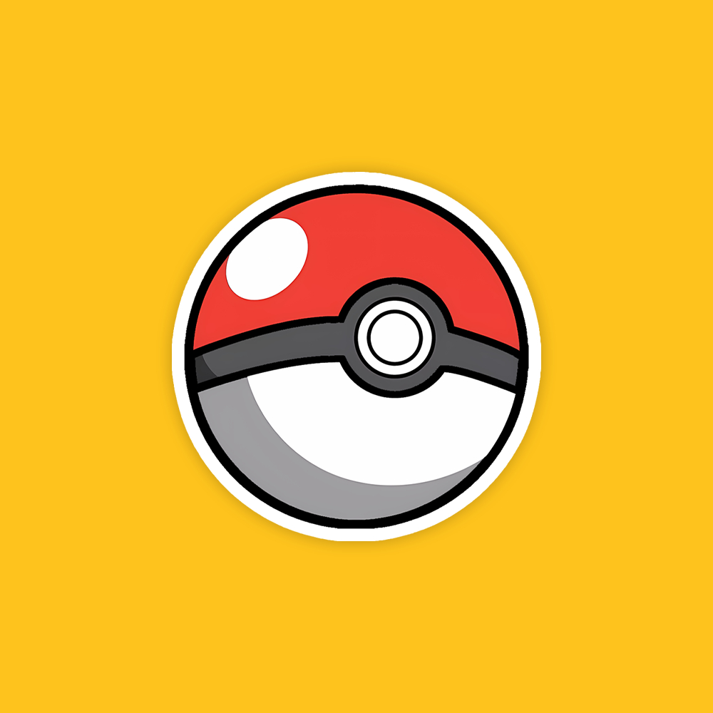 

Pokeball - Vinyl Sticker Waterproof