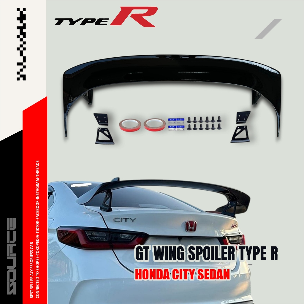 Honda GT Wing Spoiler Type R FL5 - City Sedan Gen 7TH 2016 - Now