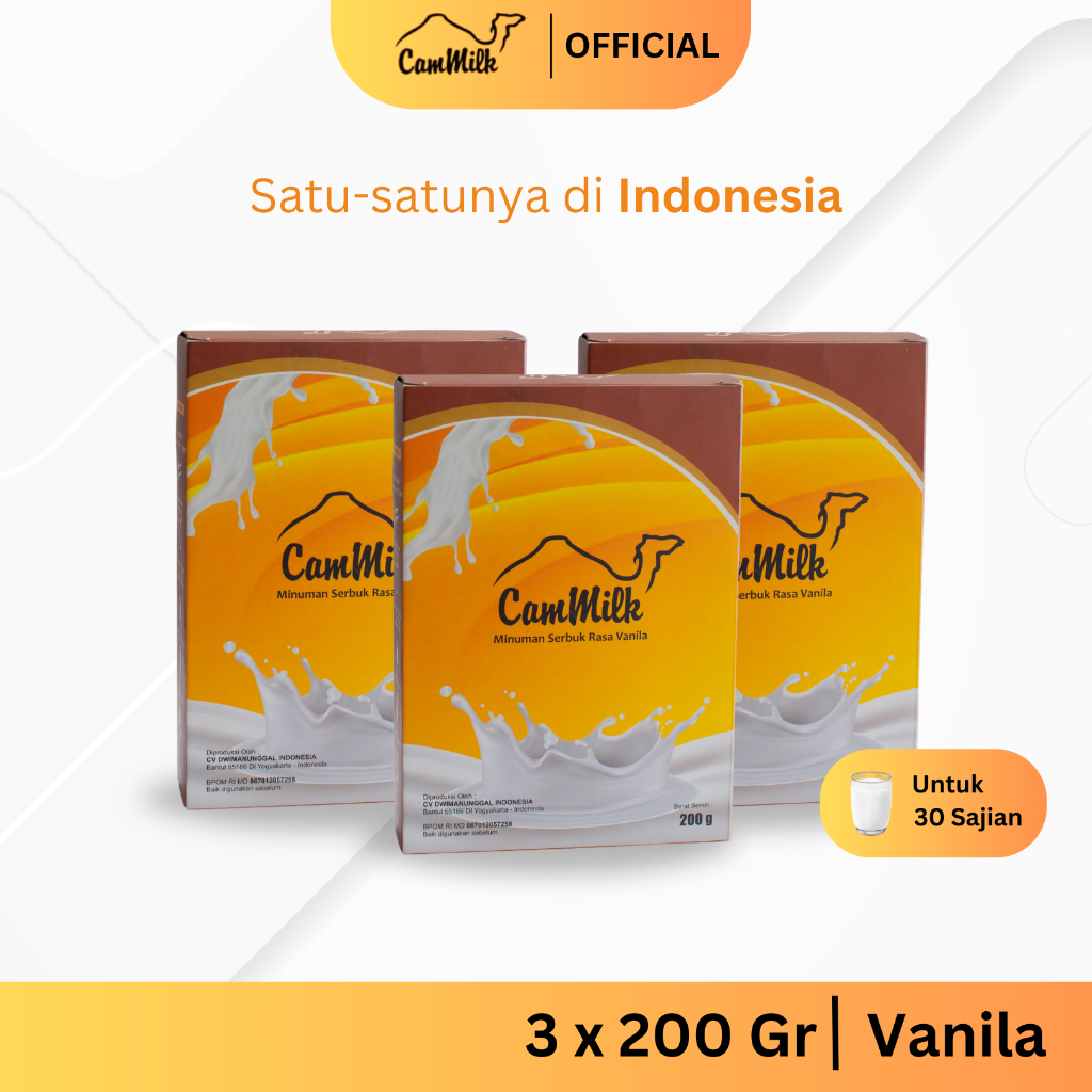 

Paket 3 Box Cammilk Original Asli 200 gr