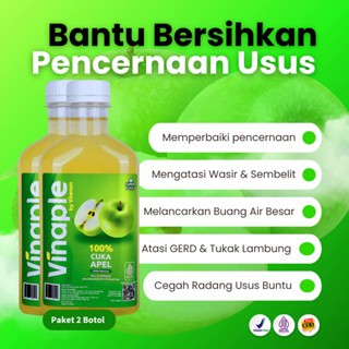 

PAKET 2 BOTOL VINAPLE CUKA APEL BANTU BERSIHKAN PENCERNAAN DAN USUS