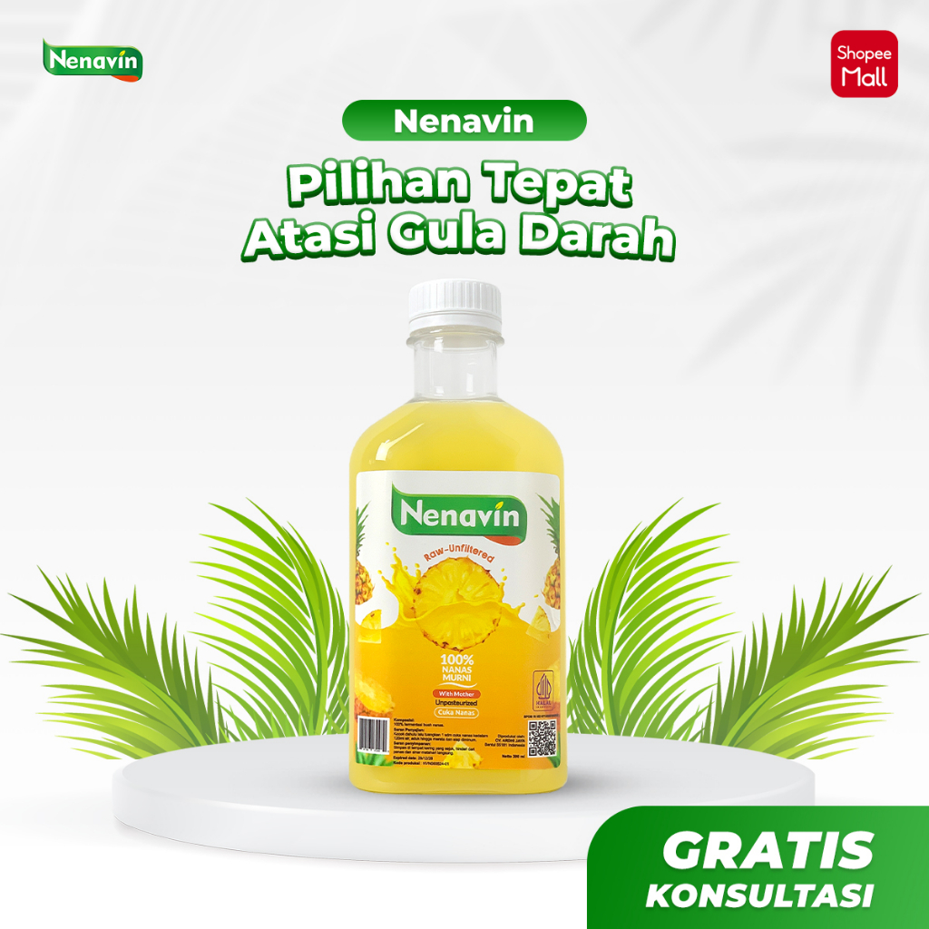 

Nenavin Official – Cuka Nanas Efektif Atasi Diabetes & Turunkan Gula Darah – Paket 1 Botol