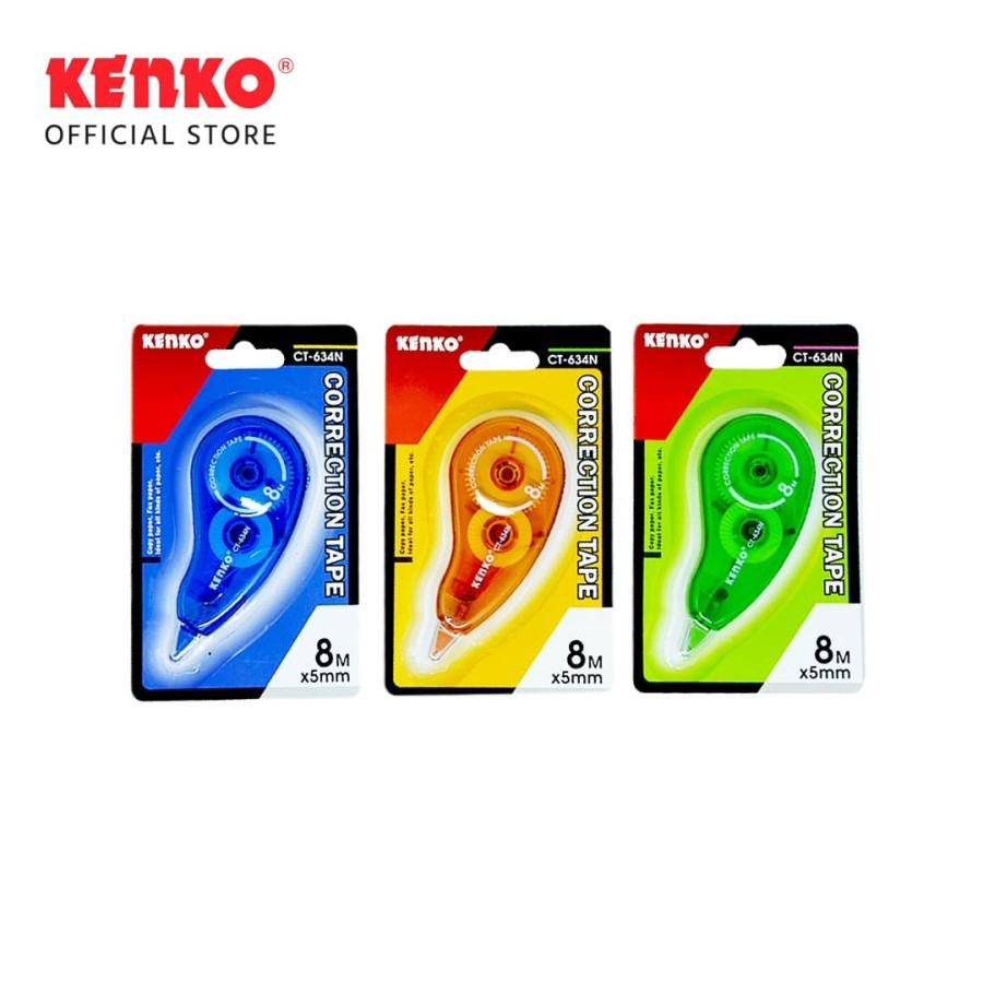 

Correction Tape Pita Koreksi Kenko CT-634N (8M x 5MM)