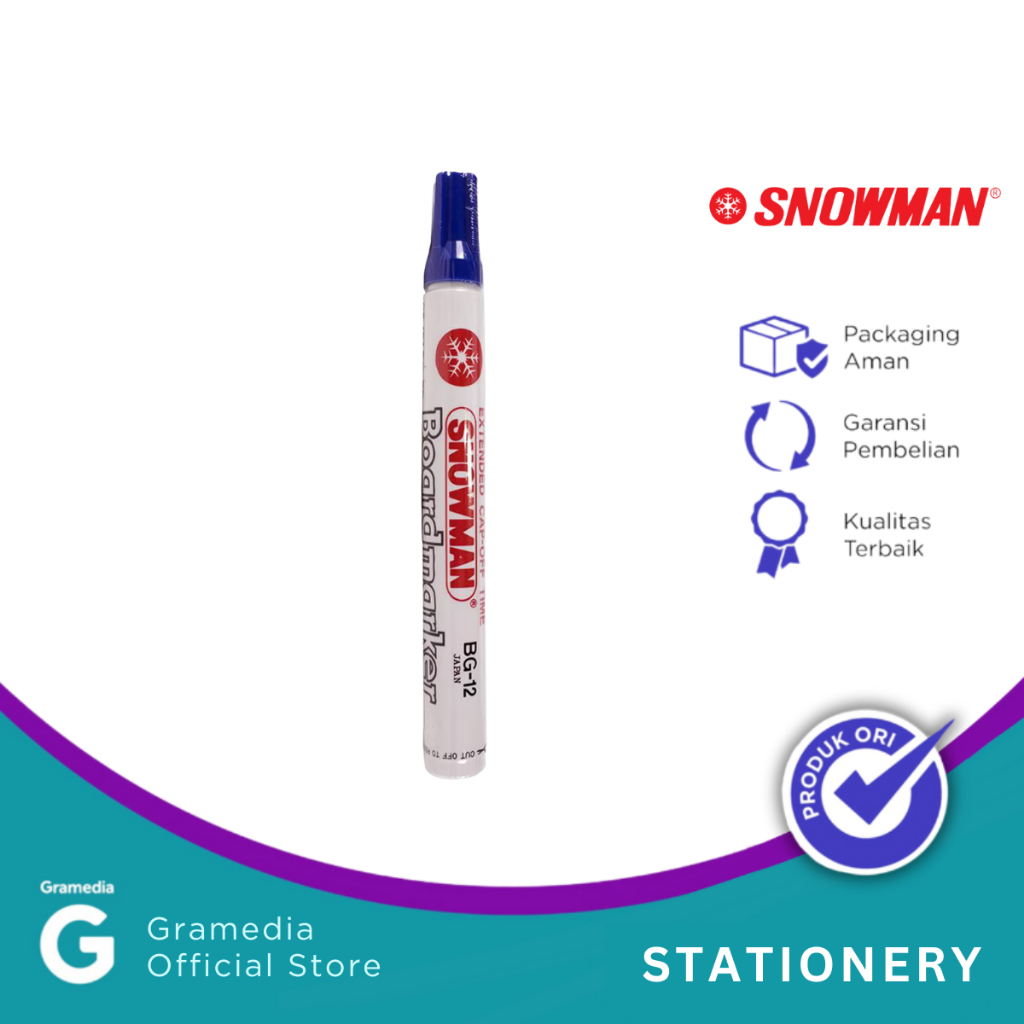 

Snowman-Spidol Papan Tulis Warna Biru